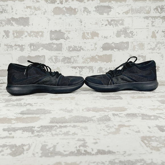 Nike Zoom Assersion Triple Black Lace Up Lightweight Basketball Sneakers V720 - Picture 7 of 11